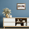 Mom Picture Frame Made from Reclaimed Wood with White Mat with Heart Shaped "O"