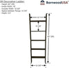 Rustic Farmhouse Throw Blanket Bookcase Ladder