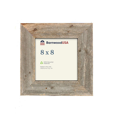 BarnwoodUSA Rustic Farmhouse Style Picture Frames | 3 Inch Wide | 100% Reclaimed Wood | Weathered Gray