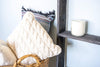 Sturdy wooden blanket ladder side look