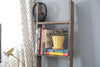 Rustic Farmhouse Throw Blanket Bookcase Ladder