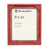 Rustic Farmhouse Signature Corner Block Picture Frame | Rustic Red
