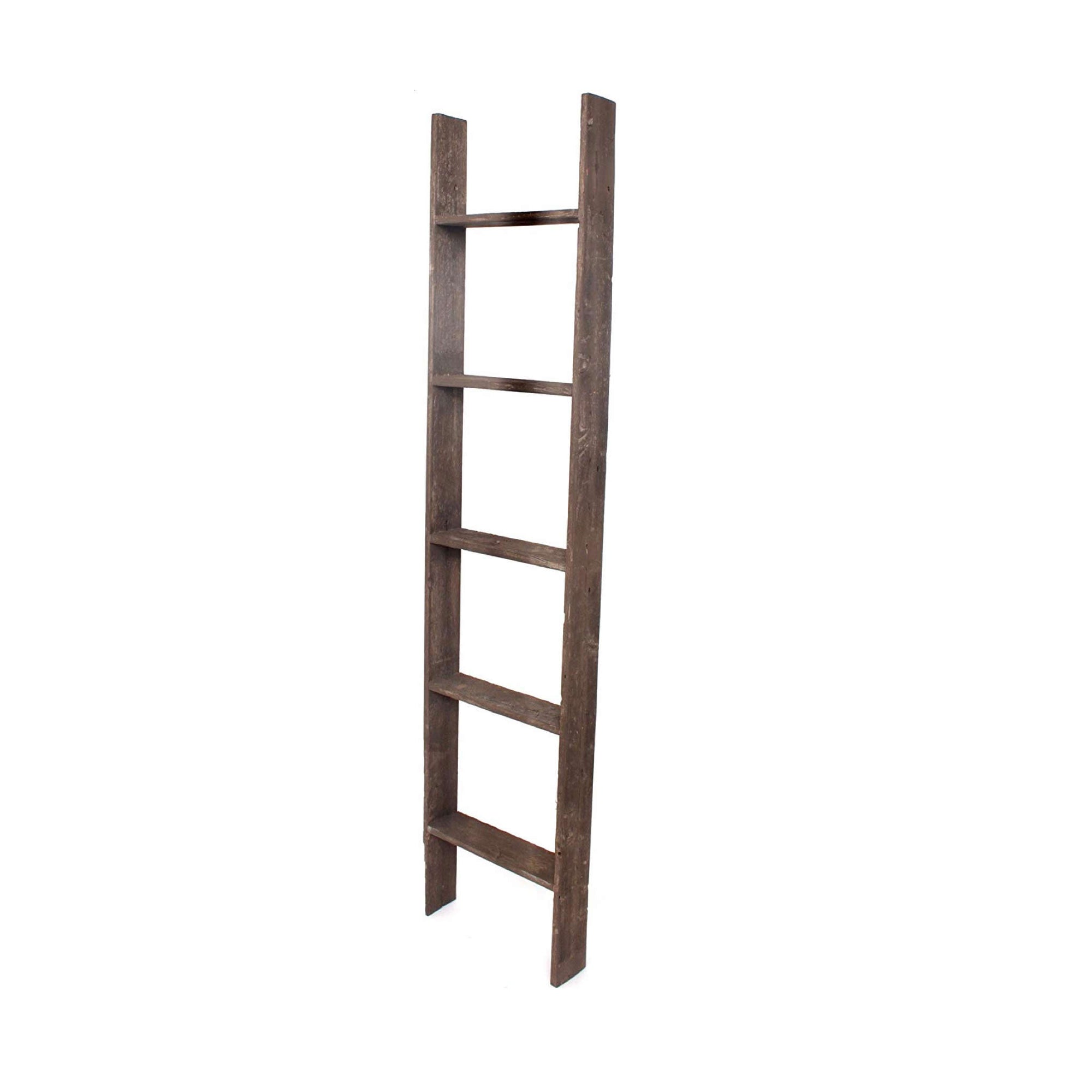Rustic Farmhouse Throw Blanket Bookcase Ladder