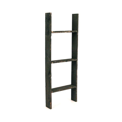 Rustic Farmhouse Throw Blanket Bookcase Ladder