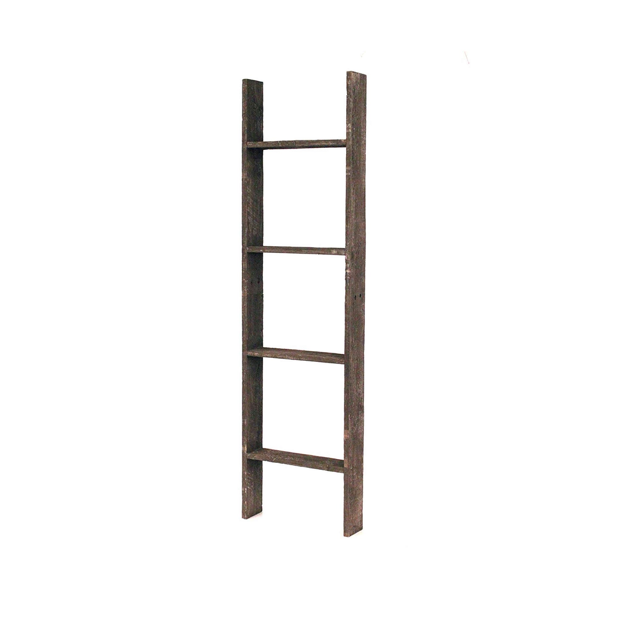 Rustic Farmhouse Throw Blanket Bookcase Ladder