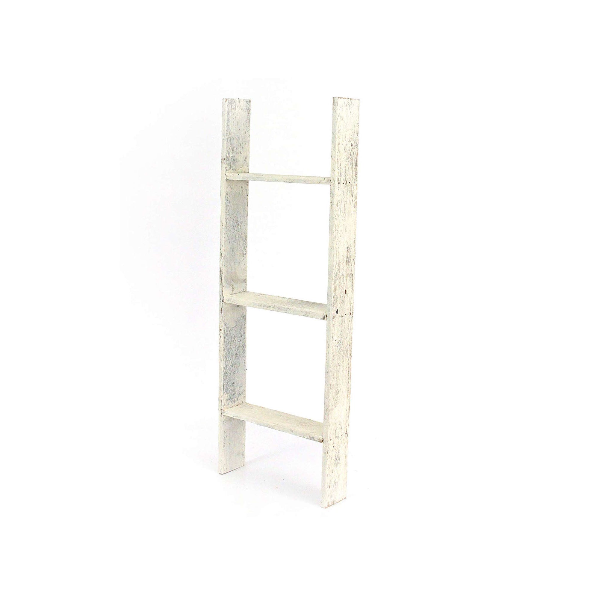 Rustic Farmhouse Throw Blanket Bookcase Ladder