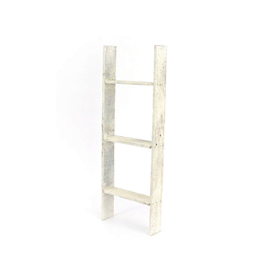 Rustic Farmhouse Throw Blanket Bookcase Ladder
