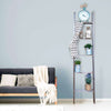 Rustic Farmhouse Throw Blanket Bookcase Ladder