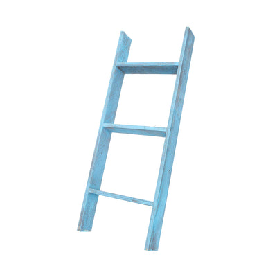 Rustic Farmhouse Throw Blanket Bookcase Ladder